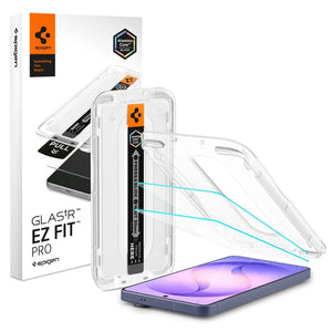 Spigen Galaxy S26 Screen Protector – GLAS.tR EZ Fit Pro (Anti-Reflection, 2 Pack) — product and included components