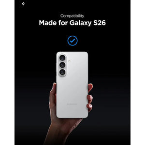 Spigen Galaxy S26 Screen Protector – GLAS.tR EZ Fit Pro (Anti-Reflection, 2 Pack) — product fit, construction or installation view 2