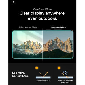 Spigen Galaxy S26 Screen Protector – GLAS.tR EZ Fit Pro (Anti-Reflection, 2 Pack) — product fit, construction or installation view 8