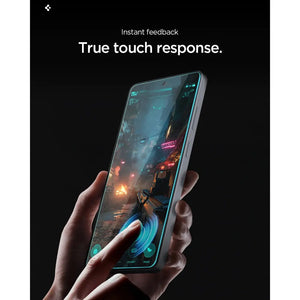 Spigen Galaxy S26 Plus Screen Protector – GLAS.tR EZ Fit Pro (Anti-Reflection, 2 Pack) — product fit, construction or installation view 6