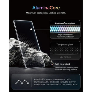 Spigen iPhone 18 Pro Screen Protector – GLAS.tR EZ Fit Pro HD, Offline Version – 2 Pack – AluminaCore glass
