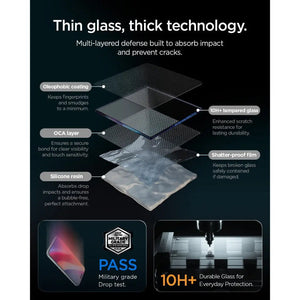 Spigen iPhone 18 Pro Max Screen Protector – GLAS.tR EZ Fit Pro HD, Offline Version – 2 Pack – Glass layers and protection