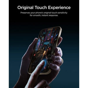 Spigen iPhone 18 Pro Max Screen Protector – GLAS.tR EZ Fit Pro HD, Offline Version – 2 Pack – Touch response