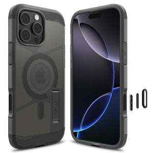 Spigen iPhone 16 Pro Max / 16 Pro Case – Tough Armor T (MagFit + Camera Button Control) - Frost Black
