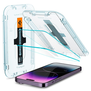 Spigen iPhone 14 Pro Max Screen Protector – GLAS.tR EZ Fit | Sensor Protected - Amazon US image 1