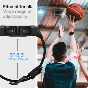 Spigen Galaxy Watch FE / 5 / 4 40mm Case + Band - Rugged Armor Pro - Charcoal Gray - ACS03165 - image 4