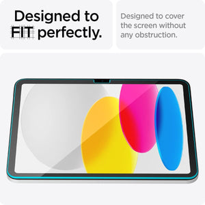 Spigen iPad 11th Generation (A16, 2025) / iPad 10th Generation (10.9", 2022) Screen Protector – Glas.tR EZ Fit (2 Pack)