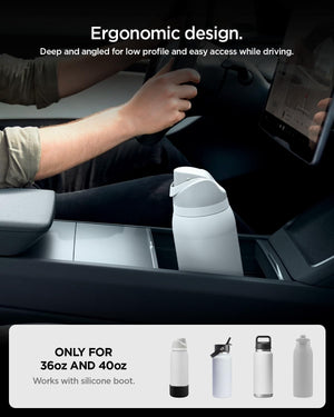 Spigen Tesla Model Y Juniper Console Organizer with Cup Holder - Black - image 3