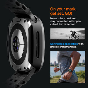 Spigen Galaxy Watch Ultra 2 47mm Case with Glass - Thin Fit 360 - Black - image 6