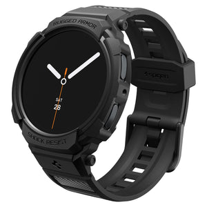 Spigen Galaxy Watch 9 40mm Case + Band - Rugged Armor Pro - Matte Black - image 1