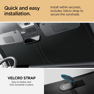 Spigen CryoShade Car Sunshade for Rivian R1T and R1S - Silver - image 3