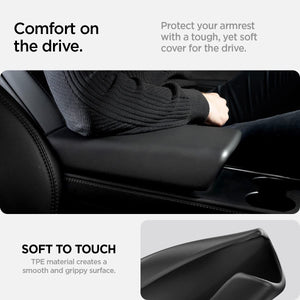 Spigen Tesla center console armrest cover black view 5