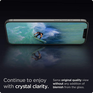Spigen iPhone 12 / iPhone 12 Pro Screen Protector – GLAS.tR EZ Fit - Amazon US image 4