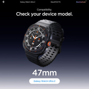 Spigen Galaxy Watch Ultra 2 47mm Screen Protector - GLAS.tR EZ Fit 2 Pack - Clear - image 2
