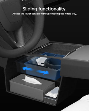 Spigen Tesla Model Y Juniper Console Organizer with Cup Holder - Black - image 6