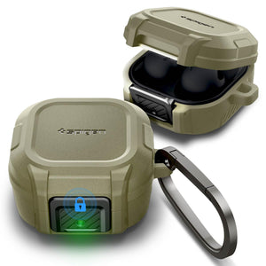Spigen Galaxy Buds Pro Case - Lock Fit - Vintage Khaki - image 1