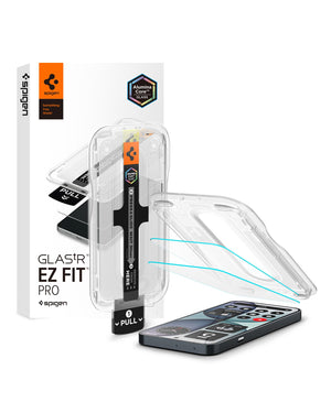 Spigen Glas.tR EZ Fit Pro two-pack screen protector and installation tray for Nothing Phone 4a