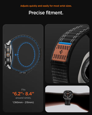 Spigen Galaxy Watch Ultra 2 & Ultra 47mm Band - WBF0 - Black - image 4