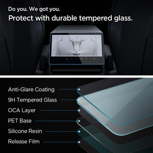 Spigen Tesla rear touchscreen screen protector view 3