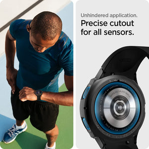 Spigen Galaxy Watch 5 / 4 44mm Case - Liquid Air - Matte Black - ACS03138 - image 5
