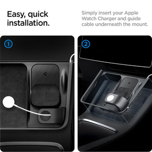 Spigen Tesla Model Y/3 3-in-1 Wireless Charging Hub Mount Black view 3