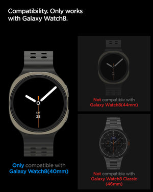 Spigen Galaxy Watch 9 / 8 40mm Screen Protector - Glas.tR EZ Fit (2 Pack) - Clear - image 2
