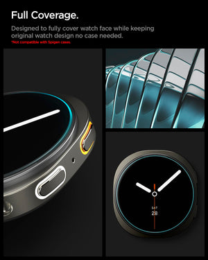Spigen Galaxy Watch 9 / 8 44mm Screen Protector - Glas.tR EZ Fit (2 Pack) - Clear - image 3