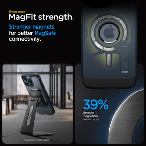 Spigen iPhone 15 Pro Max Case Tough Armor MagFit - Metal Slate - image 6