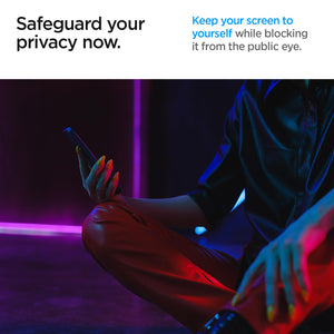 Spigen Galaxy S24 Ultra Privacy Screen Protector - Glas.tR EZ Fit (2 Pack) - Privacy - AGL07625 - image 4