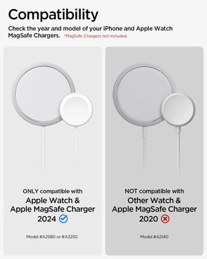 Spigen MagFit Duo MagSafe Charging Stand with Apple Watch Charger Holder - Dune Beige - image 2