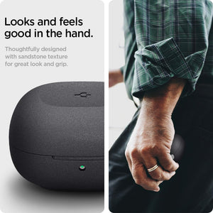 Spigen Galaxy Buds Core / FE / 2 Pro / 2 / Pro / Live Case - Geo Fit - Graphite Gray - image 5