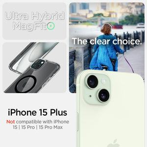Spigen iPhone 15 Plus Case Ultra Hybrid MagFit - Carbon Fiber - ACS06663 - image 2