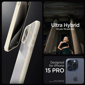 Spigen iPhone 15 Pro Case – Ultra Hybrid - Mute Beige - detail image 1