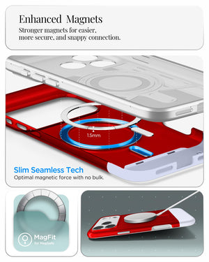 Spigen iPhone 17 Pro Max Case - Classic C1 (MagFit) - Ruby