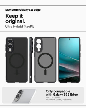 Spigen Galaxy S25 Edge Case - Ultra Hybrid MagFit - Frost Black - image 2