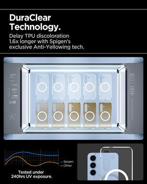 Spigen Galaxy S25 Case - Ultra Hybrid MagFit - Clear White - image 6