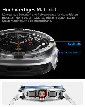 Spigen Galaxy Watch Ultra 2 47mm Bezel Case - Bezel Tune Pro - Silver - image 4