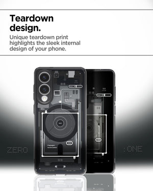 Spigen Galaxy S25 Edge Case - Ultra Hybrid MagFit - Zero One Black - image 4