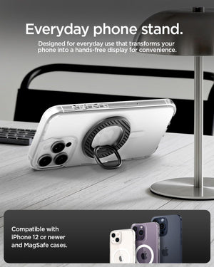 Spigen O-Mag MagFit+ MagSafe Phone Grip with Stand - everyday phone stand