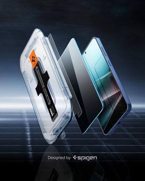 Spigen Galaxy S25 / S24 Privacy Screen Protector - Glas.tR EZ Fit (2 Pack) - Privacy - image 4