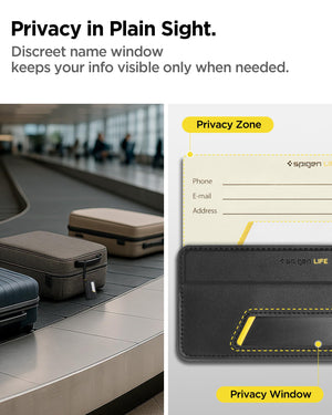 Spigen Life LF510 Magnetic Luggage Tag - Black - 1 Pack - image 4