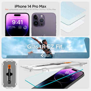 Spigen iPhone 14 Pro Max Screen Protector – GLAS.tR EZ Fit | Sensor Protected - Amazon US image 2
