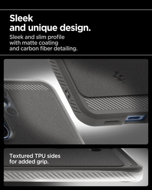 Spigen Galaxy S25 Rugged Armor MagFit Marble Gray case view 5