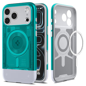 Spigen iPhone 17 Pro Max Case - Classic C1 (MagFit) - Bondi Blue
