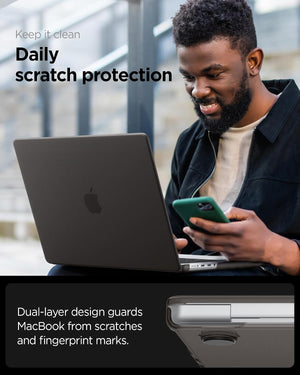 Spigen MacBook Pro 16-inch Airskin case - Frost Black - ACS11527 - image 6