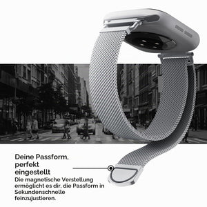 Spigen WBM4 silver band style for Apple Watch