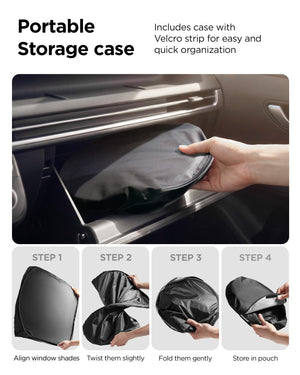 Spigen Universal Car Windshield Sunshade - Black - Medium – 58 × 33 in - image 6