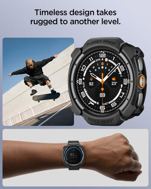 Spigen Galaxy Watch Ultra 2 47mm Case - Rugged Armor - Matte Black - image 3