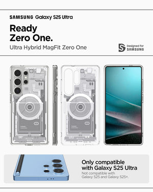 Spigen Galaxy S25 Ultra Ultra Hybrid MagFit Zero One White case view 2