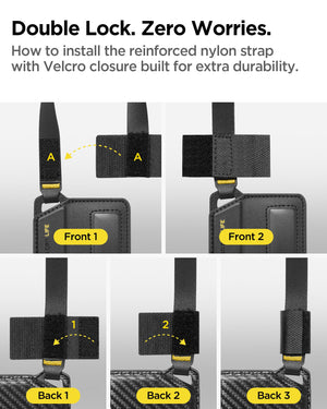 Spigen Life LF510 Magnetic Luggage Tag - Black - 2 Pack - image 6